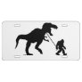 Gone Squatchin with T-rex License Plate
