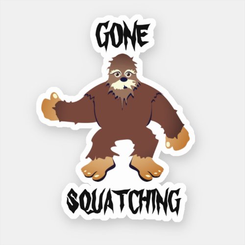 Gone Squatching Classic Round Sticker