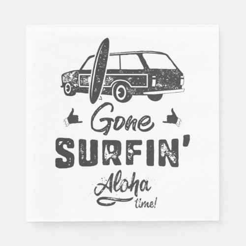 Gone Surfing Aloha Time Napkins