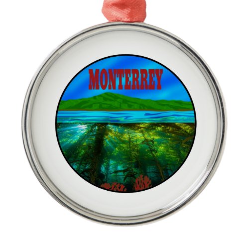 Gone to Monterey Metal Ornament