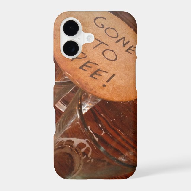 Gone to Pee Iphone Case (Back)