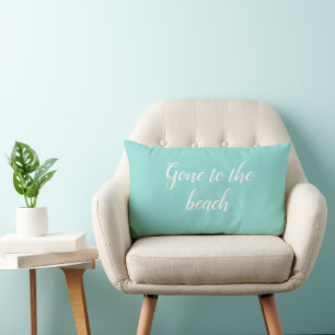 Gone to the Beach Coastal Throw Pillow