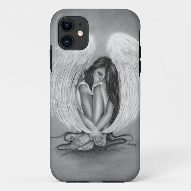 Gone too soon Angel iPhone Case (Back)