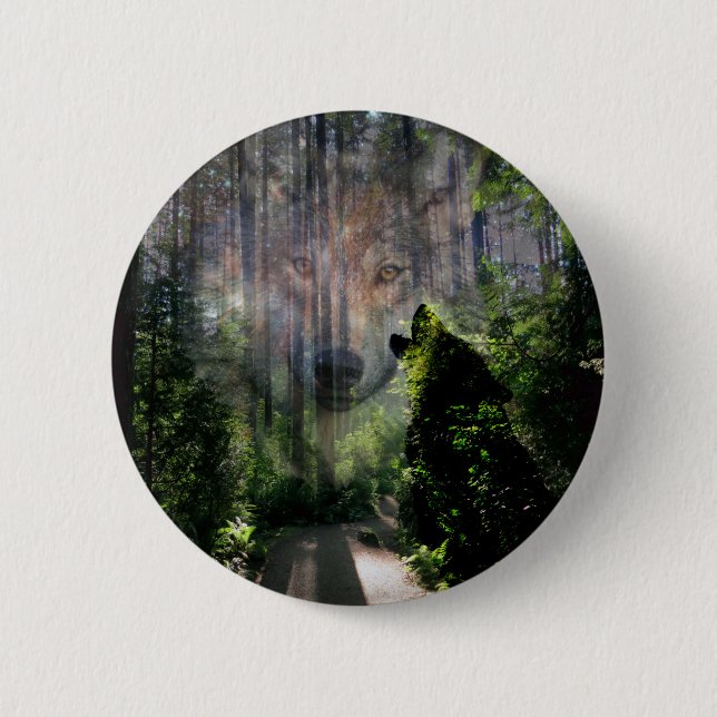 Gone with the Wolves Pinback Button (Front)
