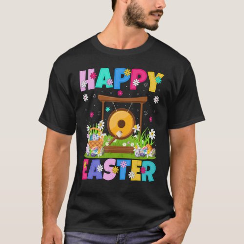 Gong Music  Happy Easter Funny Gong Easter Sunday T_Shirt