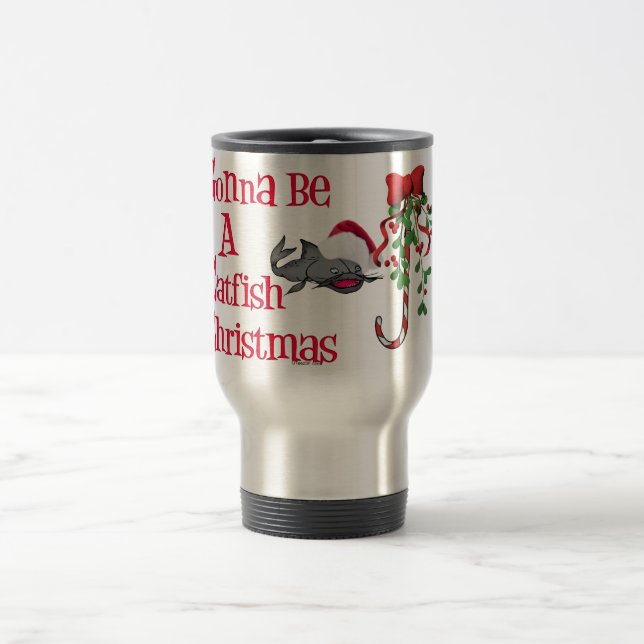 Gonna Be a Catfish Christmas Travel Mug (Center)