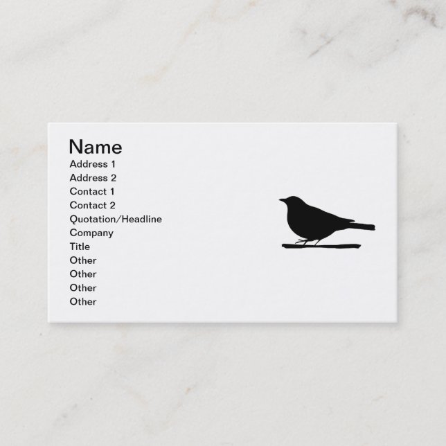 Gonna Be Alright Business Card (Front)
