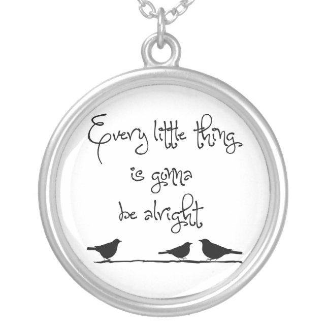 Gonna Be Alright Silver Plated Necklace (Front)