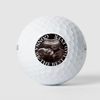 Gonna Be the Best Dad Ultrasound Photo Golf balls. Golf Balls