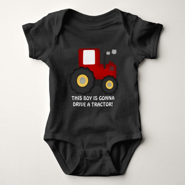 Gonna Drive a tractor baby Country bodysuit (Front)