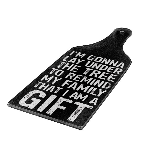 Gonna Lay Under The Tree Xmas Family Gifts Cutting Board (Corner)