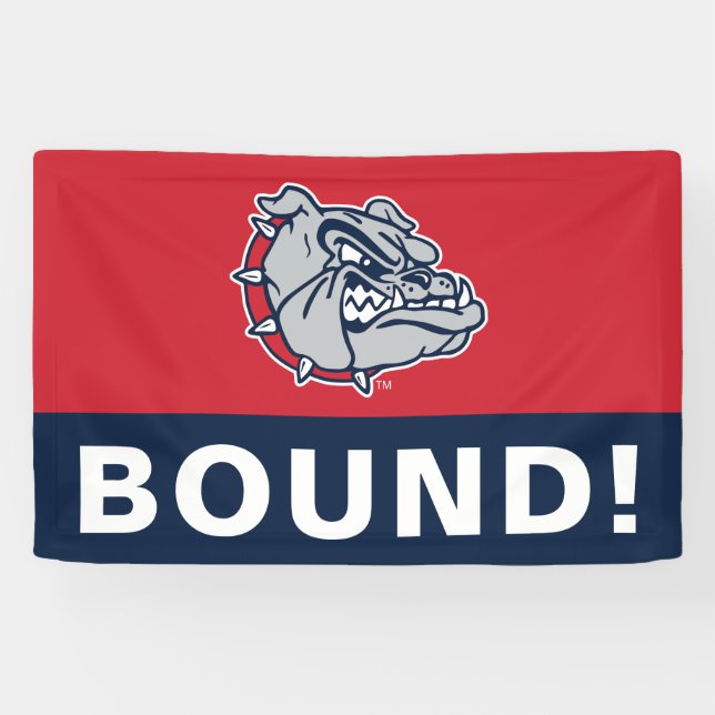 Gonzaga Bulldogs Mascot Logo Banner (Horizontal)