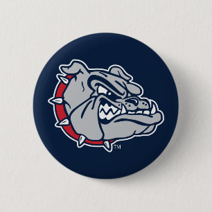 Gonzaga Bulldogs Mascot Logo Button
