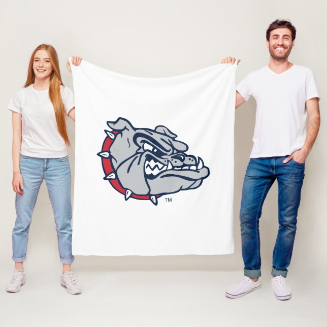 Gonzaga Bulldogs Mascot Logo Fleece Blanket (In Situ)