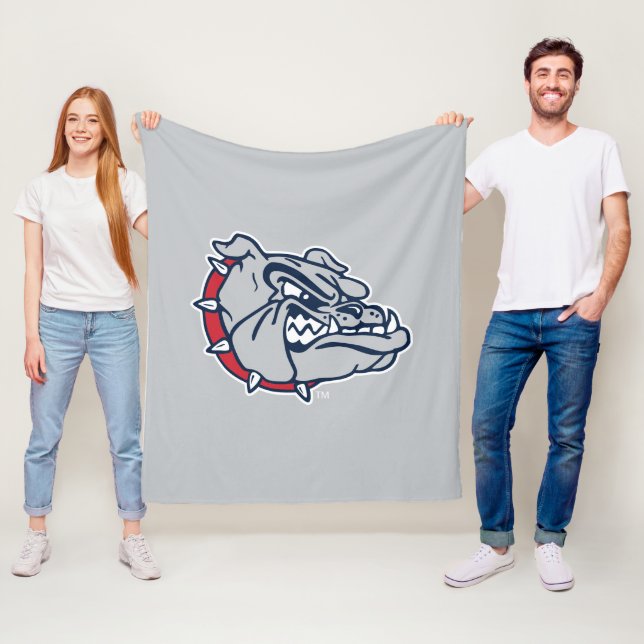 Gonzaga Bulldogs Mascot Logo Fleece Blanket (In Situ)