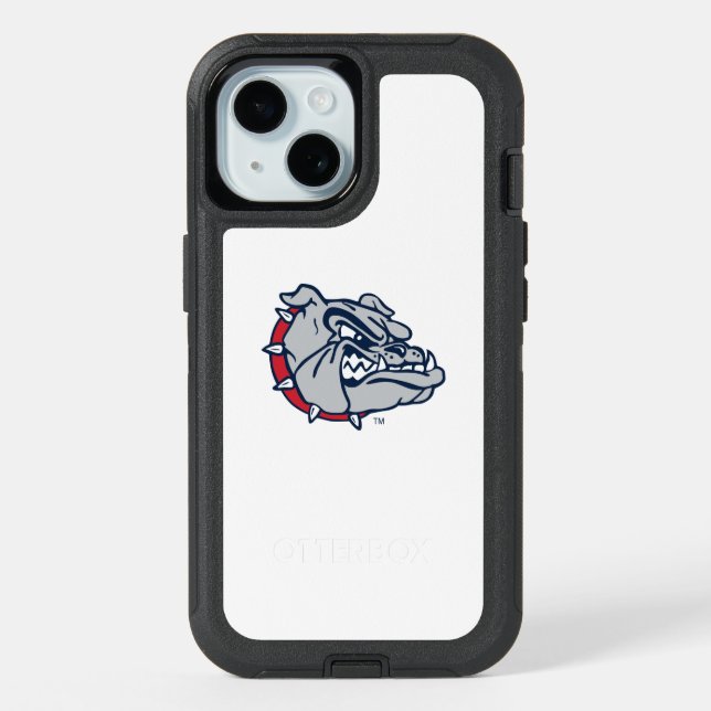 Gonzaga Bulldogs Mascot Logo iPhone 15 Case (Back)