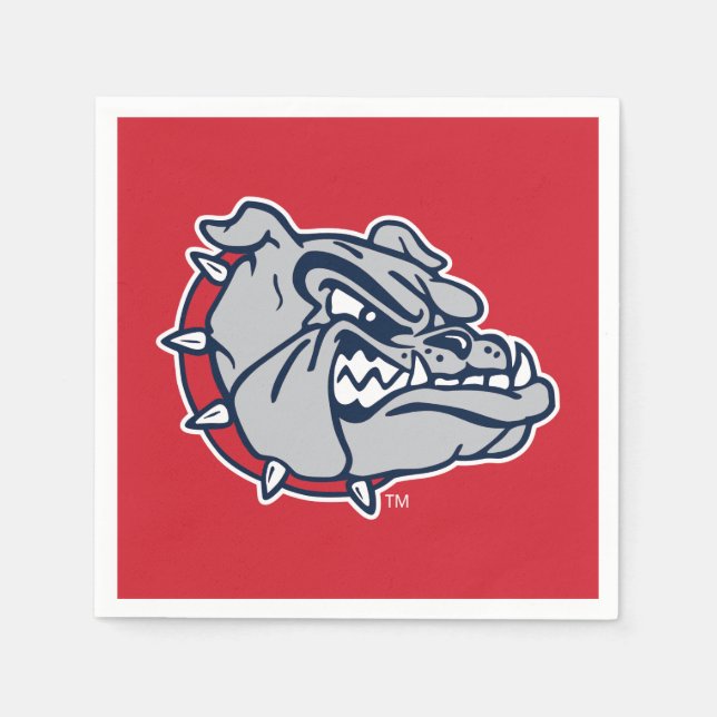 Gonzaga Bulldogs Mascot Logo Napkins (Front)