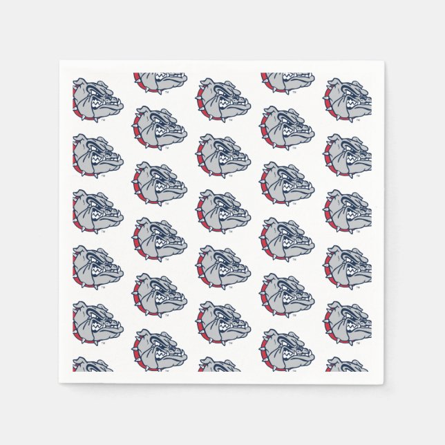 Gonzaga Bulldogs Mascot Logo Napkins (Front)