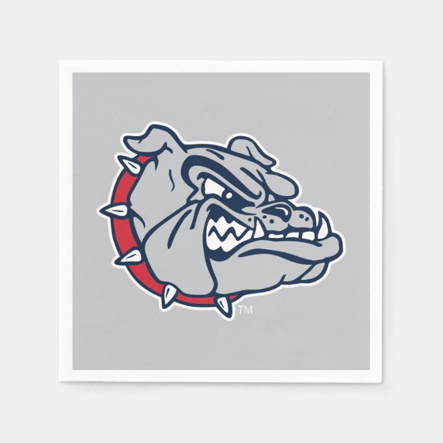 Gonzaga Bulldogs Mascot Logo Napkins (Front)