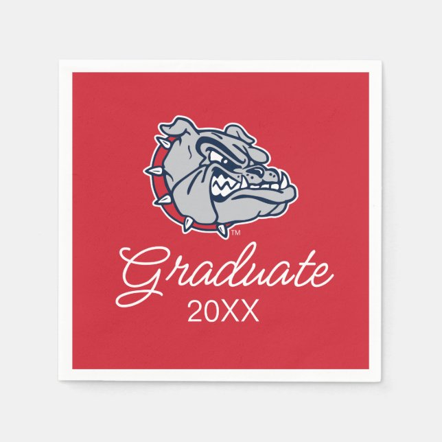 Gonzaga Bulldogs Mascot Logo Napkins (Front)