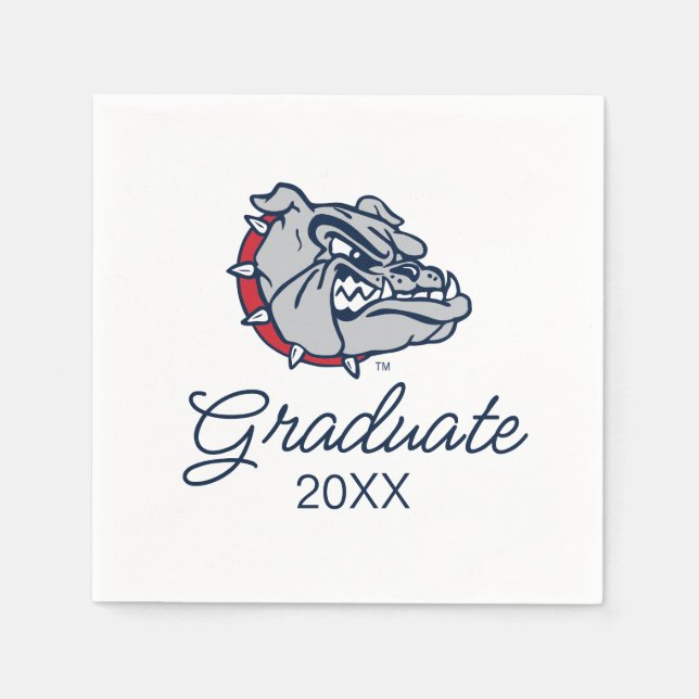 Gonzaga Bulldogs Mascot Logo Napkins (Front)