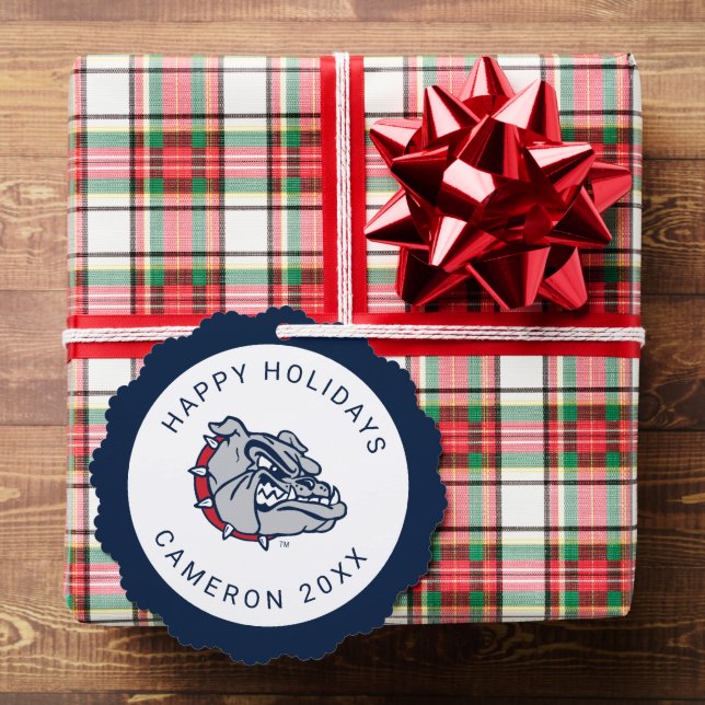Gonzaga Bulldogs Mascot Logo Ornament Card (Insitu (Gift))