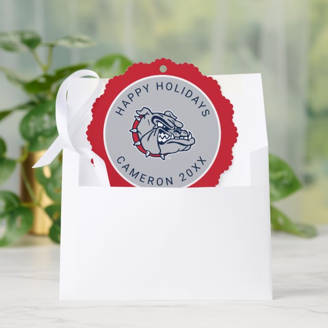 Gonzaga Bulldogs Mascot Logo Ornament Card (Envelope)