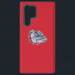 Gonzaga Bulldogs Mascot Logo Samsung Galaxy S22 Ultra Case<br><div class="desc">This iconic logo showcases Gonzaga University’s fierce bulldog mascot, a symbol of the school’s competitive and determined spirit. The bulldog is depicted with a strong, aggressive expression, featuring a broad, growling mouth and narrowed eyes. The mascot is adorned with a red spiked collar, further emphasizing its toughness and tenacity. The...</div>