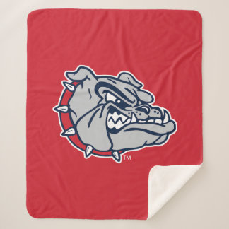 Gonzaga Bulldogs Mascot Logo Sherpa Blanket