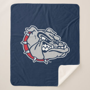 Gonzaga Bulldogs Mascot Logo Sherpa Blanket