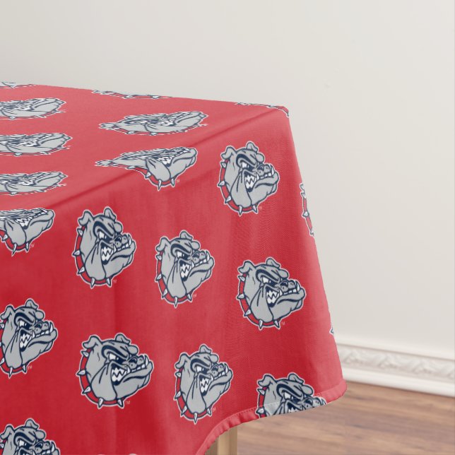 Gonzaga Bulldogs Mascot Logo Tablecloth (In Situ)