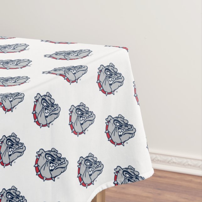 Gonzaga Bulldogs Mascot Logo Tablecloth (In Situ)