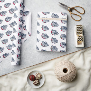 Gonzaga Bulldogs Mascot Logo Wrapping Paper