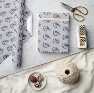 Gonzaga Bulldogs Mascot Logo Wrapping Paper