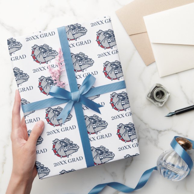 Gonzaga Bulldogs Mascot Logo Wrapping Paper (Gifting)