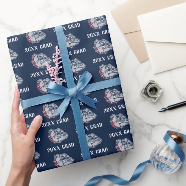 Gonzaga Bulldogs Mascot Logo Wrapping Paper (Gifting)