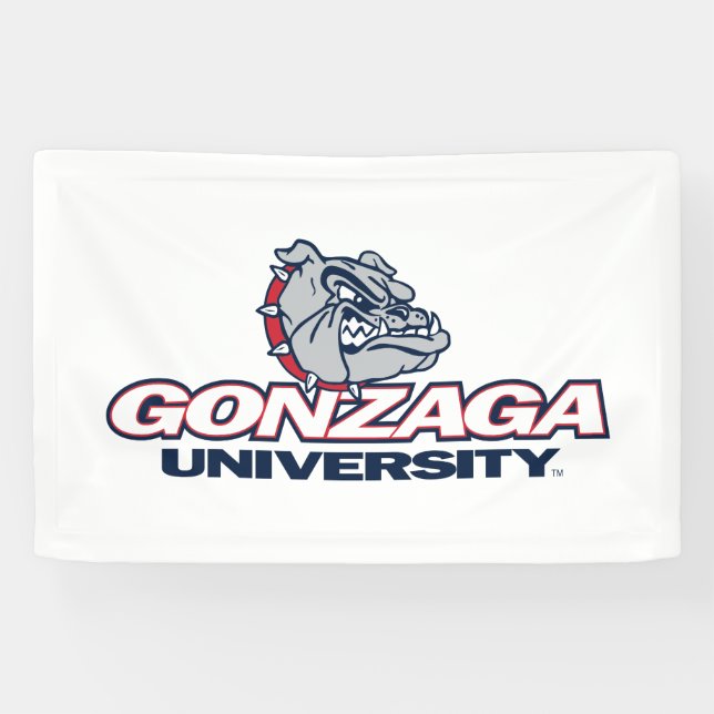 Gonzaga University Bulldogs Logo Banner (Horizontal)