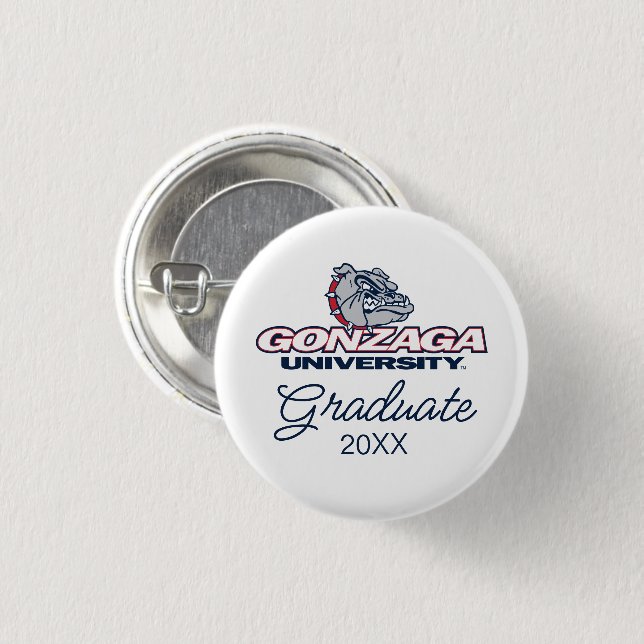 Gonzaga University Bulldogs Logo Button (Front & Back)