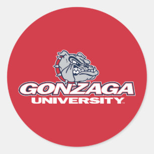 Gonzaga University Bulldogs Logo Classic Round Sticker
