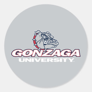 Gonzaga University Bulldogs Logo Classic Round Sticker