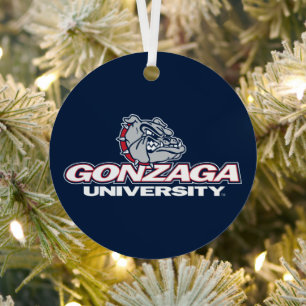 Gonzaga University Bulldogs Logo Metal Ornament