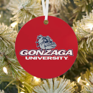 Gonzaga University Bulldogs Logo Metal Ornament