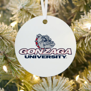 Gonzaga University Bulldogs Logo Metal Ornament