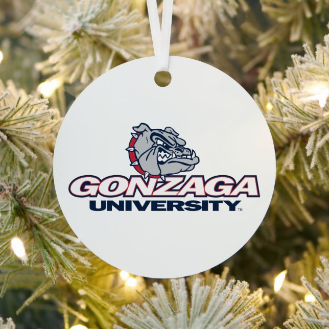Gonzaga University Bulldogs Logo Metal Ornament (Insitu)