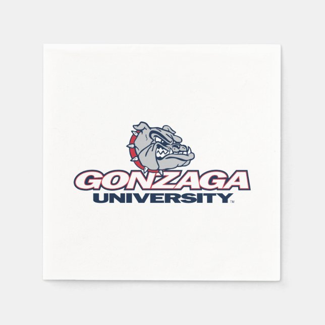 Gonzaga University Bulldogs Logo Napkins (Front)