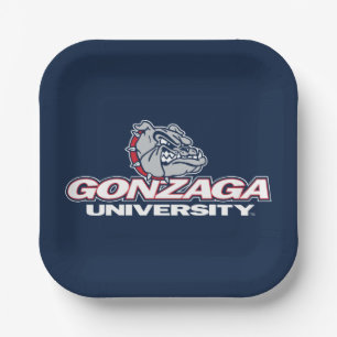 Gonzaga University Bulldogs Logo Paper Plates