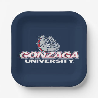 Gonzaga University Bulldogs Logo Paper Plates
