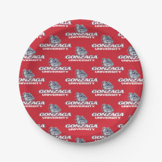 Gonzaga University Bulldogs Logo Paper Plates
