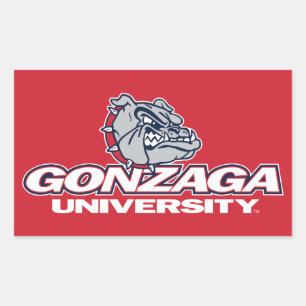 Gonzaga University Bulldogs Logo Rectangular Sticker
