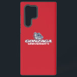Gonzaga University Bulldogs Logo Samsung Galaxy S22 Ultra Case<br><div class="desc">The Gonzaga University logo prominently features their fierce and determined bulldog mascot. The bulldog's expression is intense and aggressive, wearing a spiked collar, symbolizing strength and resilience. The mascot is placed above the bold Gonzaga text, written in red outlined by blue, followed by "University" in strong blue block letters underneath....</div>